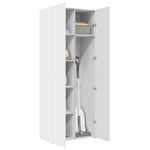 Highboard Hvit 70X42,5X185 Cm Konstruert Tre