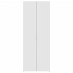 Highboard Hvit 70X42,5X185 Cm Konstruert Tre