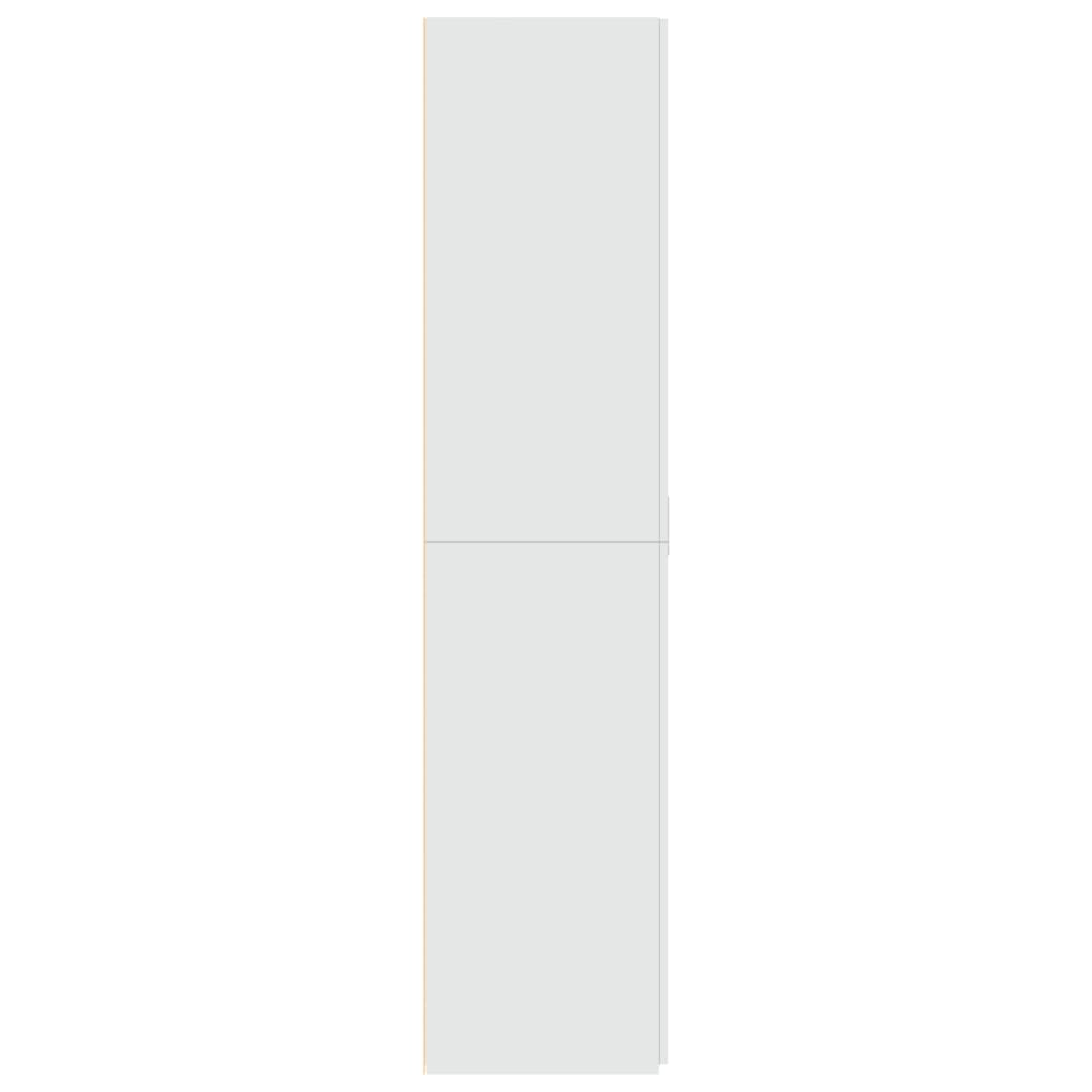 Highboard Hvit 70X42,5X185 Cm Konstruert Tre