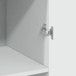 Highboard Hvit 70X42,5X185 Cm Konstruert Tre