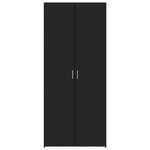 Highboard Svart 70X42,5X185 Cm Konstruert Tre