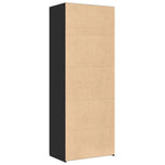 Highboard Svart 70X42,5X185 Cm Konstruert Tre
