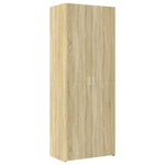 Highboard Sonoma Eik 70X42,5X185 Cm Konstruert Tre