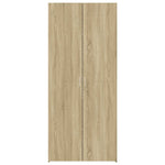 Highboard Sonoma Eik 70X42,5X185 Cm Konstruert Tre