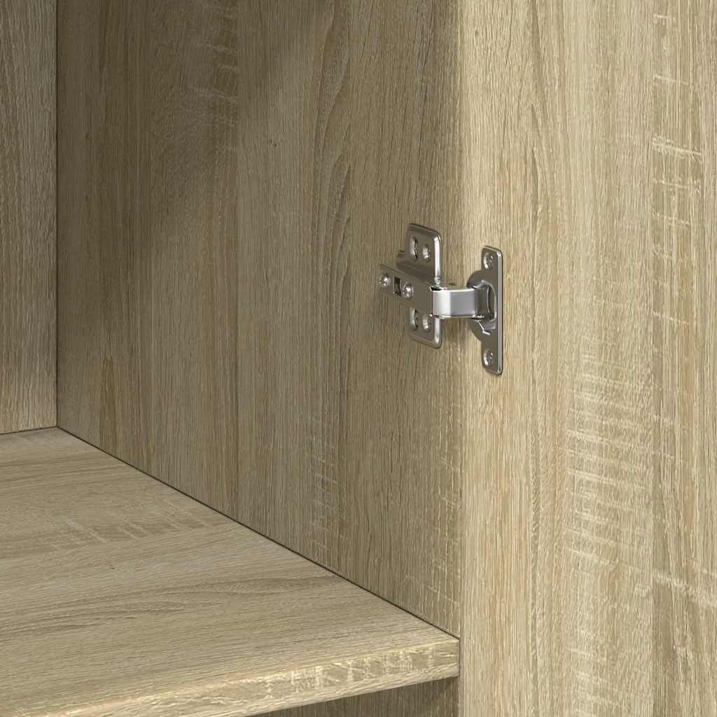Highboard Sonoma Eik 70X42,5X185 Cm Konstruert Tre
