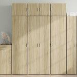 Highboard Sonoma Eik 70X42,5X185 Cm Konstruert Tre