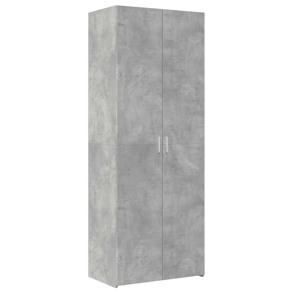 Highboard Betonggrå 70X42,5X185 Cm Konstruert Tre
