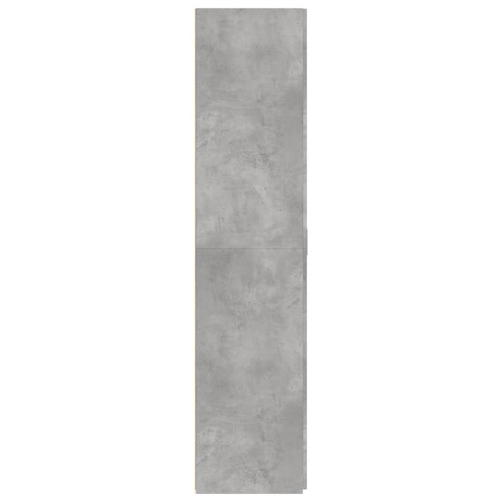 Highboard Betonggrå 70X42,5X185 Cm Konstruert Tre