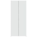 Highboard Hvit 80X42,5X185 Cm Konstruert Tre
