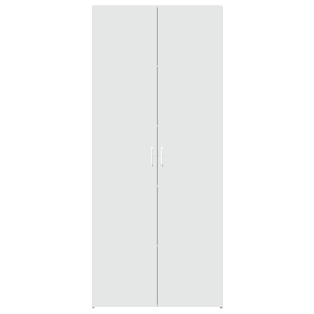 Highboard Hvit 80X42,5X185 Cm Konstruert Tre