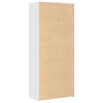 Highboard Hvit 80X42,5X185 Cm Konstruert Tre