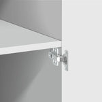 Highboard Hvit 80X42,5X185 Cm Konstruert Tre
