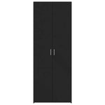 Highboard Svart 80X42,5X185 Cm Konstruert Tre