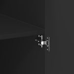 Highboard Svart 80X42,5X185 Cm Konstruert Tre
