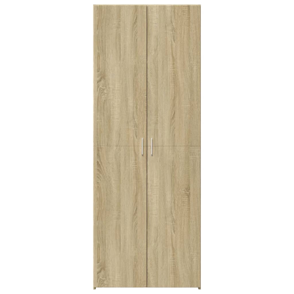 Highboard Sonoma Eik 80X42,5X185 Cm Konstruert Tre