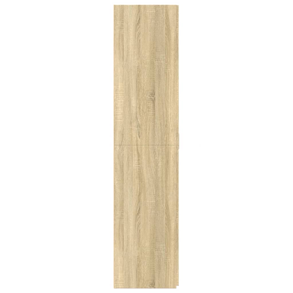 Highboard Sonoma Eik 80X42,5X185 Cm Konstruert Tre