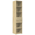 Hylle Sonoma Eik 40X42,5X185 Cm Konstruert Tre