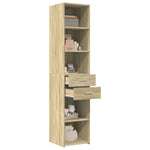 Hylle Sonoma Eik 40X42,5X185 Cm Konstruert Tre