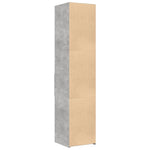 Hylle Betonggrå 40X42,5X185 Cm Konstruert Tre