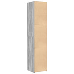 Hylle Grå Sonoma 40X42,5X185 Cm Konstruert Tre