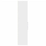 Hylle Hvit 45X42,5X185 Cm Konstruert Tre