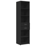 Hylle Svart 45X42,5X185 Cm Konstruert Tre