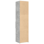 Hylle Betonggrå 45X42,5X185 Cm Konstruert Tre