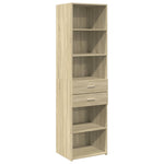 Hylle Sonoma Eik 50X42,5X185 Cm Konstruert Tre