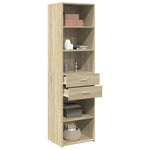 Hylle Sonoma Eik 50X42,5X185 Cm Konstruert Tre