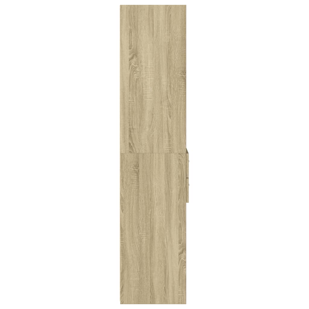 Hylle Sonoma Eik 50X42,5X185 Cm Konstruert Tre