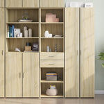 Hylle Sonoma Eik 50X42,5X185 Cm Konstruert Tre