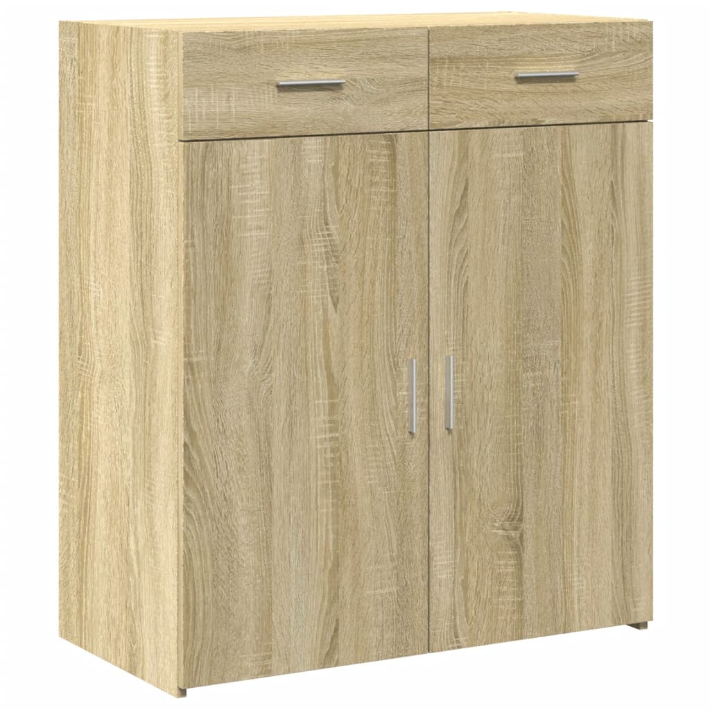 Skjenk Sonoma Eik 80X42,5X93 Cm Konstruert Tre