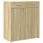 Skjenk Sonoma Eik 80X42,5X93 Cm Konstruert Tre