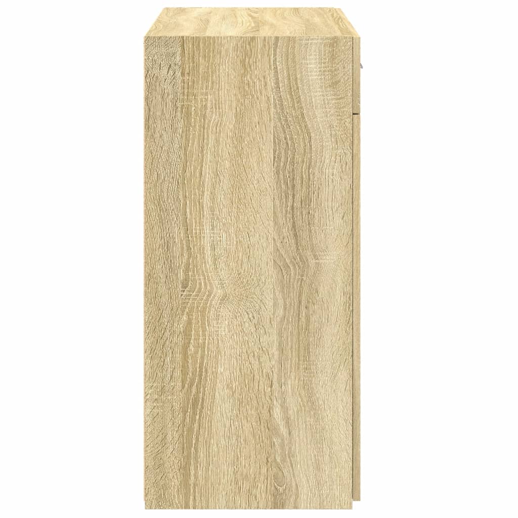 Skjenk Sonoma Eik 80X42,5X93 Cm Konstruert Tre
