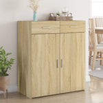 Skjenk Sonoma Eik 80X42,5X93 Cm Konstruert Tre