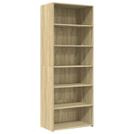 Hylle Sonoma Eik 70X41X185 Cm Konstruert Tre