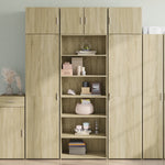 Hylle Sonoma Eik 70X41X185 Cm Konstruert Tre