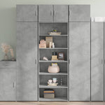 Hylle Betonggrå 70X41X185 Cm Konstruert Tre