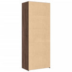 Hylle Brun Eik 70X41X185 Cm Konstruert Tre