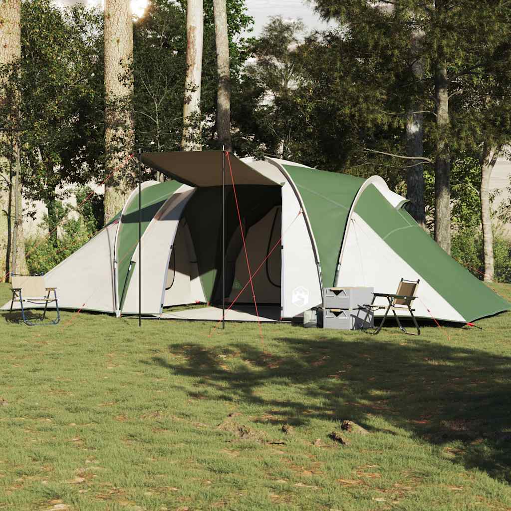 Kuppeltelt For Camping 6 Personer Grønn Vanntett