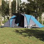 Kuppeltelt For Camping 6 Personer Blå Vanntett