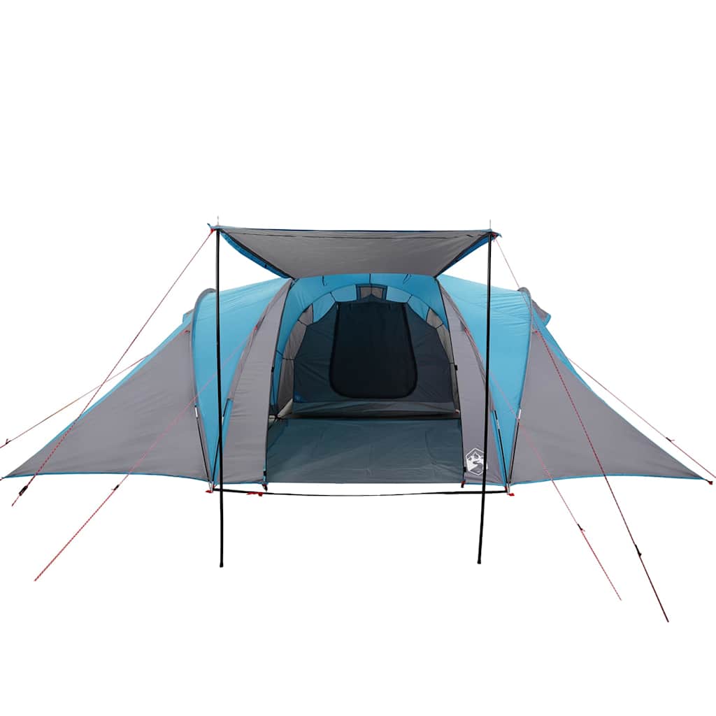 Kuppeltelt For Camping 6 Personer Blå Vanntett