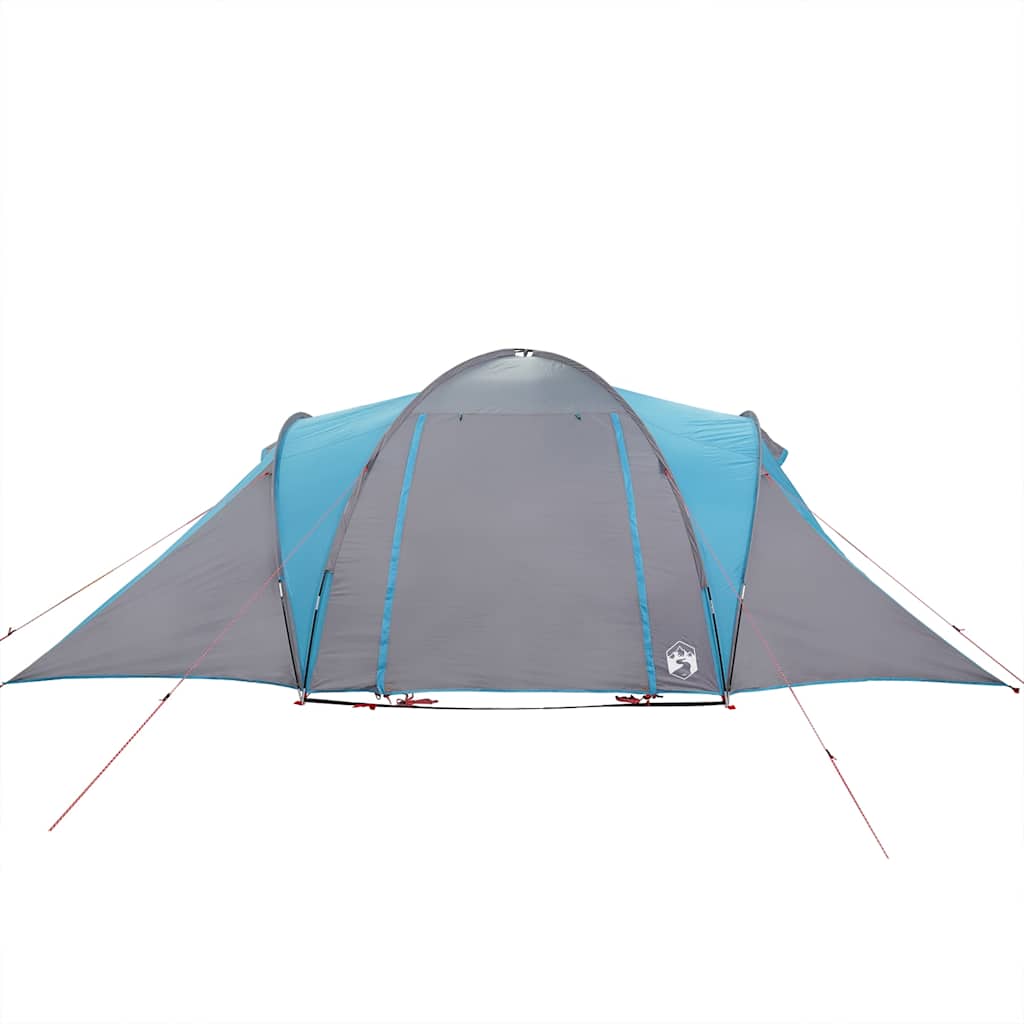 Kuppeltelt For Camping 6 Personer Blå Vanntett