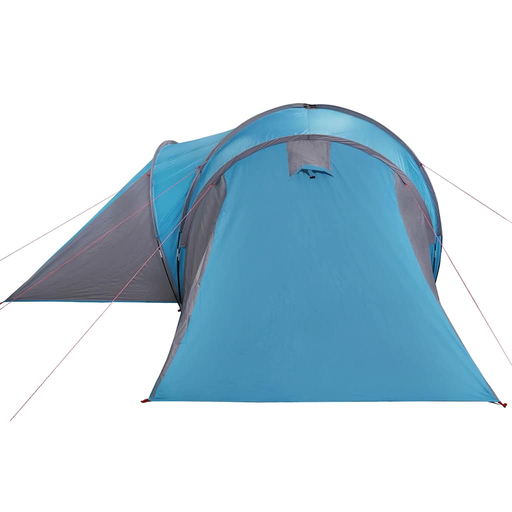 Kuppeltelt For Camping 6 Personer Blå Vanntett