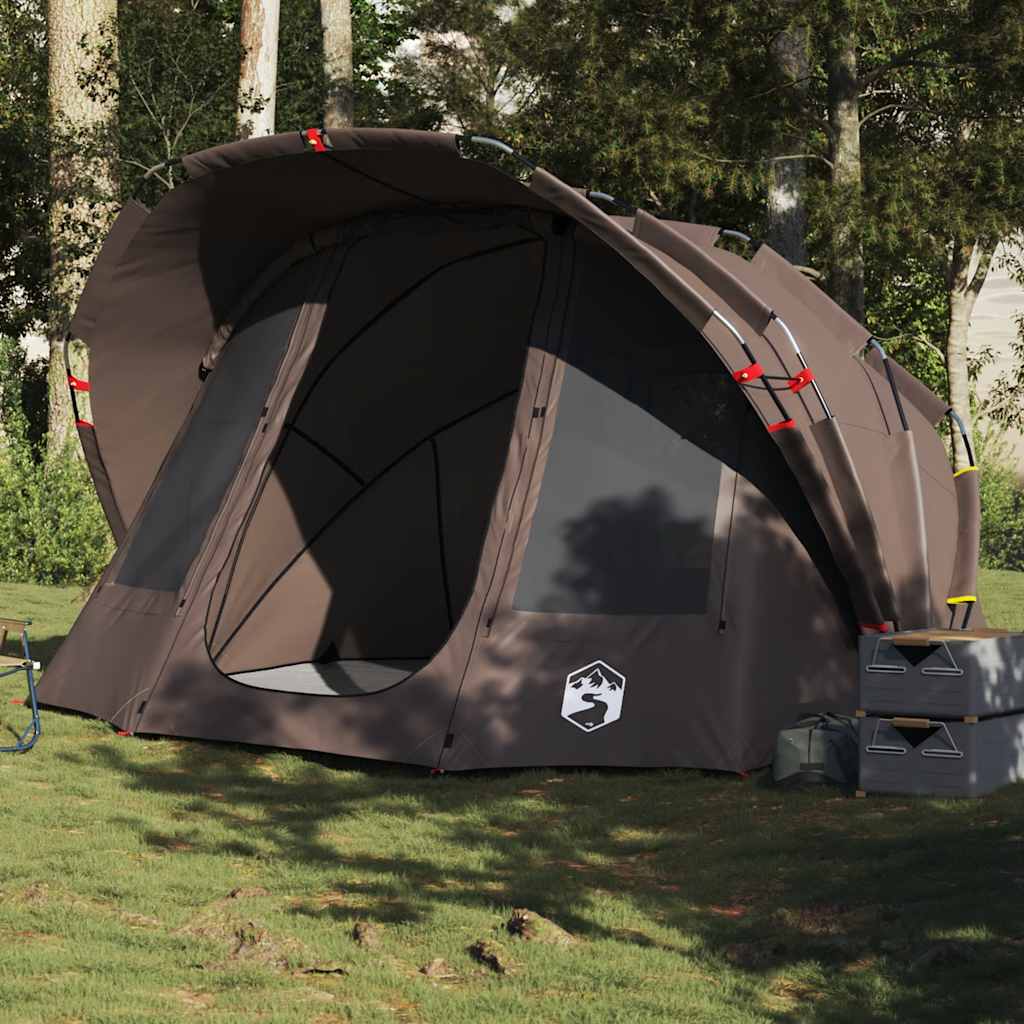 Campingtelt 5 Personer Brun Vanntett