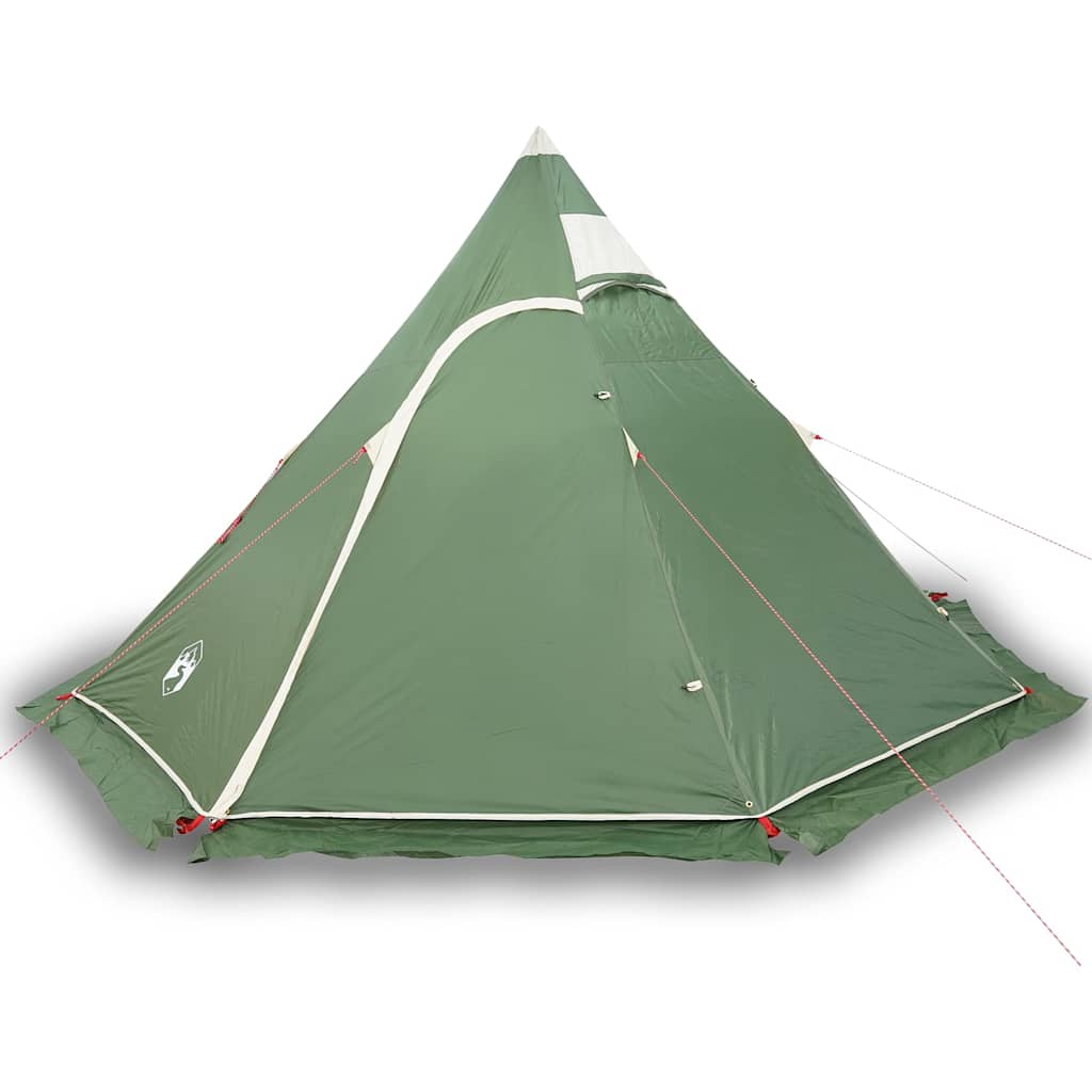 Campingtelt Tipi 5 Personer Grønn Vanntett