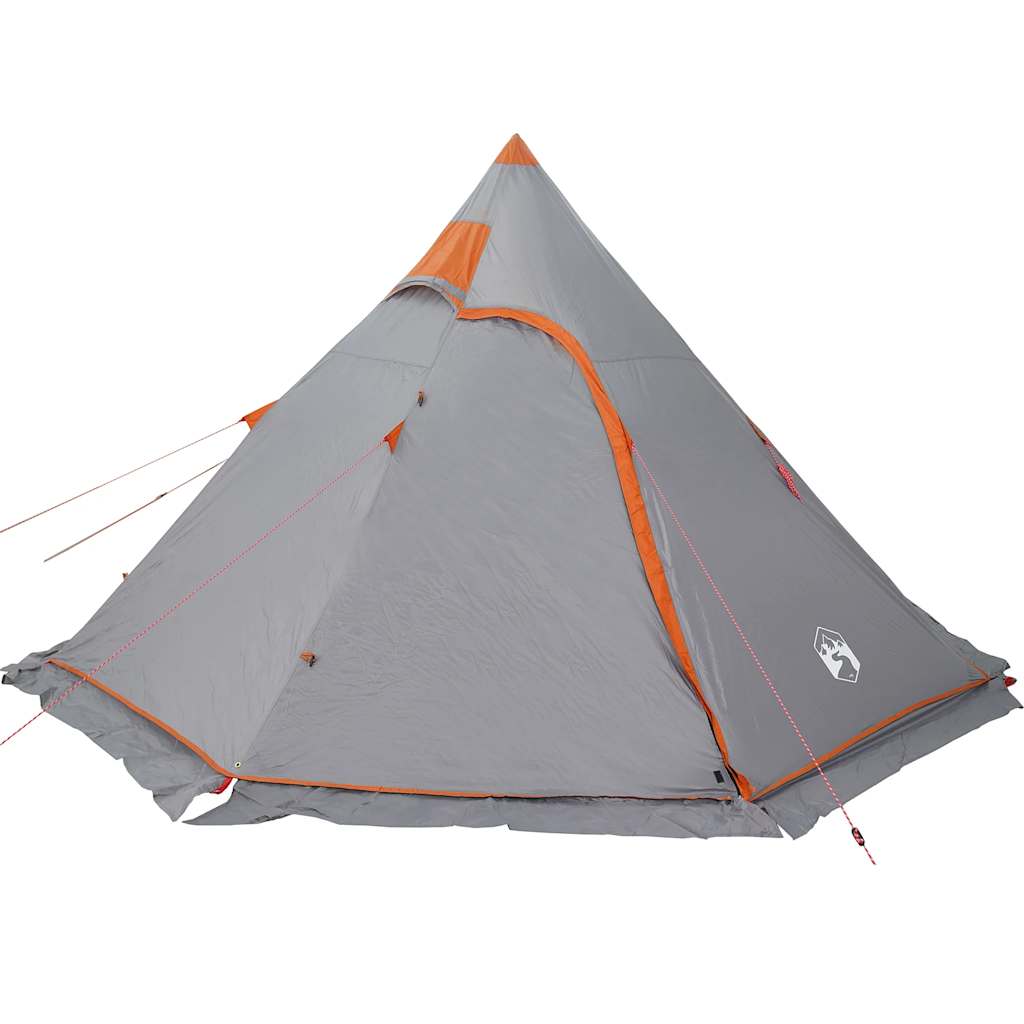 Campingtelt Tipi 5 Personer Grå Vanntett