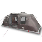 Tunneltelt For Camping 4 Personer Brun Vanntett