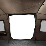 Tunneltelt For Camping 4 Personer Brun Vanntett