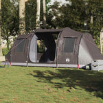Tunneltelt For Camping 4 Personer Brun Vanntett